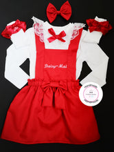 Load image into Gallery viewer, Plain Pinafore Personalised Dress Outfit 0m - 10 years