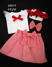 Load image into Gallery viewer, Stripe Skirt Outfit Newborn - 10 years