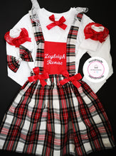 Load image into Gallery viewer, Christmas Personalised Tartan Outfit 0M -10 years