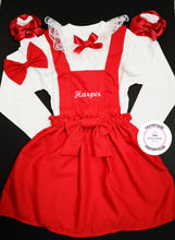 Load image into Gallery viewer, Plain Pinafore Personalised Dress Outfit 0m - 10 years