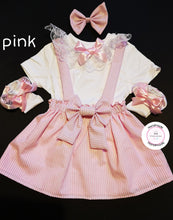 Load image into Gallery viewer, Stripe Pinafore Dress Outfit 0m - 10 years