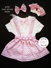 Load image into Gallery viewer, Zigzag Pinafore Dress Outfit 0m - 5 years