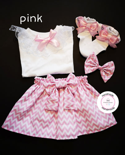 Zigzag Skirt Outfit Newborn - 5 years