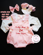 Load image into Gallery viewer, Create Your Own Text Romper Outfit 0m - 24 months