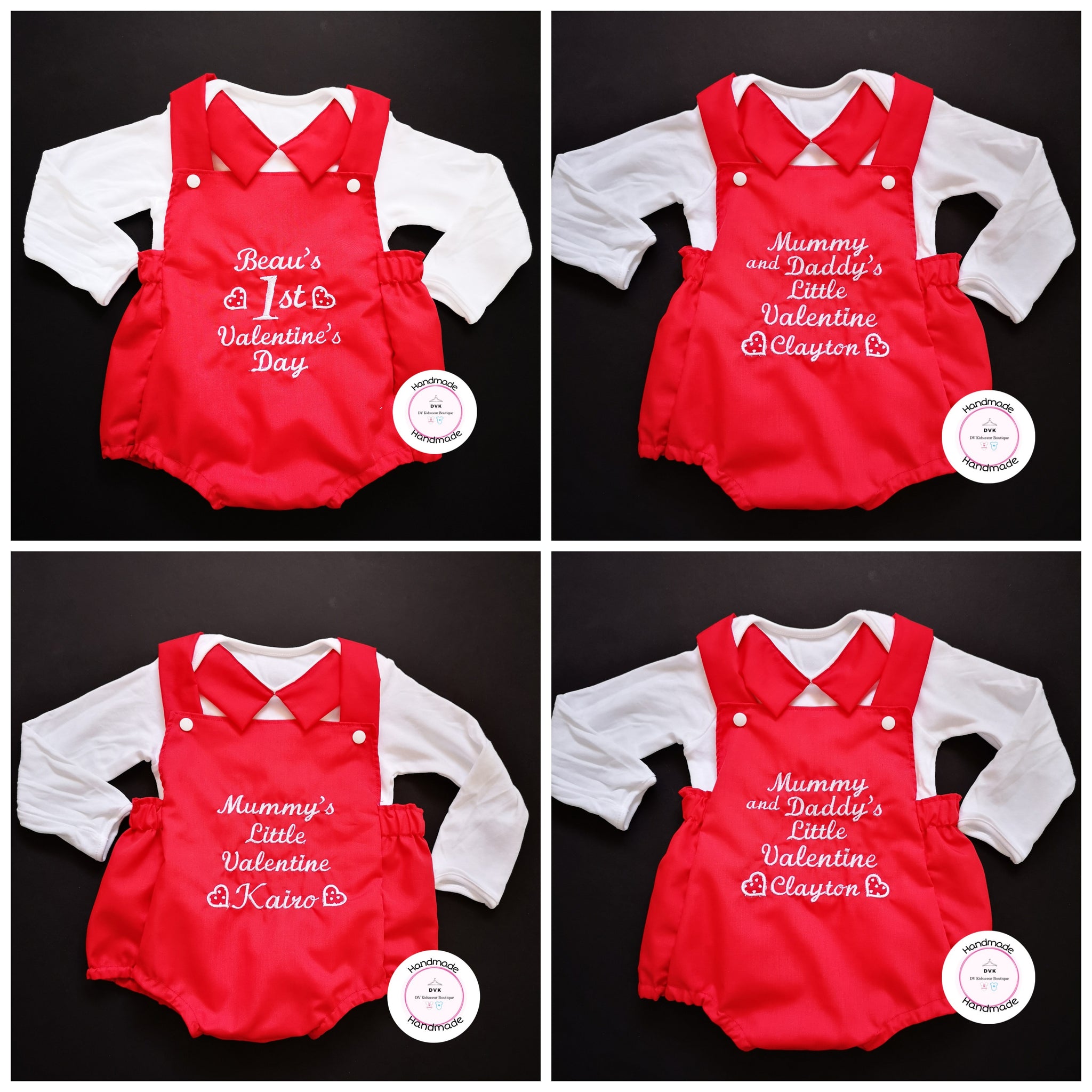 Valentine Boys Outfit 0m-24 months ( Create your Own Text ) – DVK