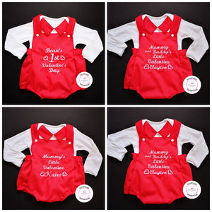 Valentine Boys Outfit 0m-24 months ( Create your Own Text )