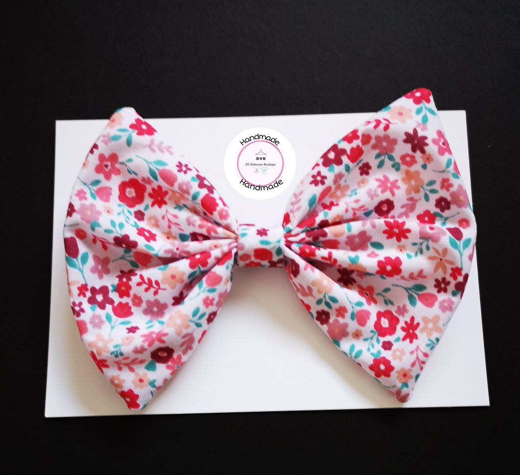 Ditsy Pink Hairbow