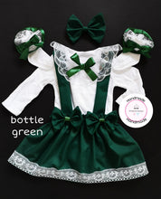 Load image into Gallery viewer, Plain Pinafore Two Strap Dress Whole Outfit Newborn - 10 years