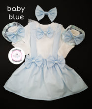 Load image into Gallery viewer, Plain Pinafore Two Strap Dress Whole Outfit Newborn - 10 years