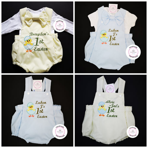 Egg Chick Easter Romper Outfit 0m -24 months