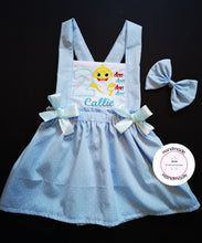 Load image into Gallery viewer, Baby Shark Dotty Dress Birthday Outfit 0m -5 years