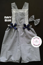 Load image into Gallery viewer, Gingham Playsuit and Hairbow 0m - 10 years
